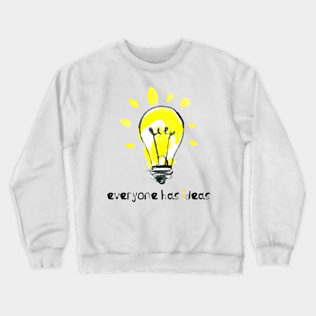 I Have an Idea Lamp Bulb Crewneck Sweatshirt by MintaApparel